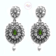 MSPL01 – Mspaintedlady – Earrings (Silver Green)