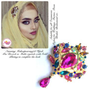 Madz Fashionz UK: Makeupsarang93 Elegant Brooch Hijab Pin Gold Multicolour