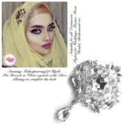 Madz Fashionz UK: Makeupsarang93 Elegant Brooch Hijab Pin Silver White