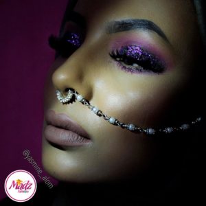 Madz Fashionz UK: Yasmine Alom Pearl Nose Ring Nath Indian Bullaku Nathu Silver White
