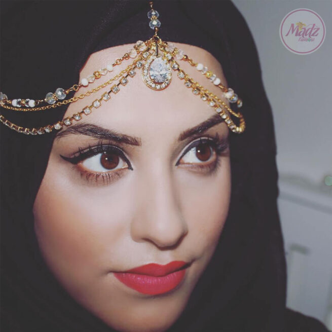 Bridal Headpiece , Hair Jewelry , Head Wear - Romy Ahmed , Matha Patti - MadZFashionZ UK