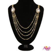 Madz Fashionz UK: Madhuri Chandelier Gold White Long Bridal Necklace