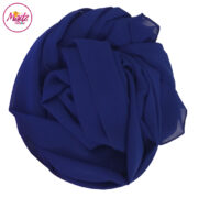 Madz Fashionz UK: Long Maxi Plain Chiffon Royal Blue Muslim Hijabs Scarves Shawls