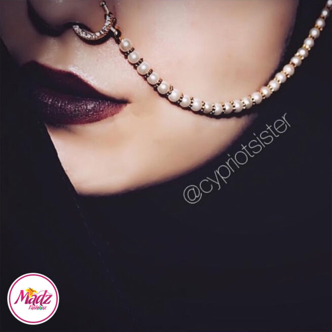 Madz Fashionz USA: Cypriotsister Pearl Indian Nose Ring Nath Bullaku Nathu Gold Silver